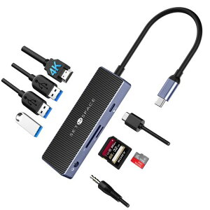 SETMSPACEhbLOXe[Vtypec8-in-1hbLOXe[VTypeCnu5GbpsHDMI4K@30HzǂPD100whbLOXe[VA~+ABSގǂ(
