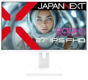 JAPANNEXT 27�C���` �Q�[�~���O���j�^�[ 200Hz 0.5ms �t��HD 1920x1080�𑜓x IPS �p�l�� �f�B�X�v���C (HDMI/DisplayPort/VESA�Ή�/�u���[���C�g�J�b�g / ����p178°)