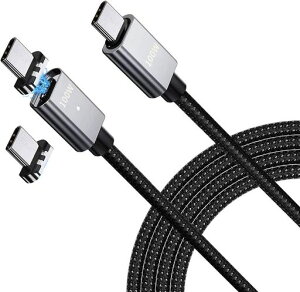 [BOEN]Type-C�}�O�l�b�g���P�[�u���yPD�Ή�100W/20V/5A�}���[�d480Mbps�z�}�O�l�b�g�[�d�[�q���Ύ��[�d�P�[�u��MacBook/iPad/Switch/�Ȃ�Type-C�@��ɑΉ�(1.5M)