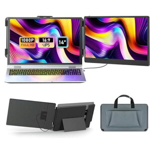 LGGST�|�[�^�u�����j�^�[�f���A�����j�^�[14�C���`FHD1080PIPS�p�l������300nit���P�x&1000:1���R���g���X�g�m�[�h�p�\�R���p�f���A���f�B�X�v���C180°��]�\Type-C/HDMI�v���O�A���h�v���C