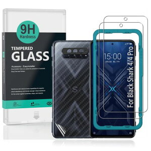 Ibywind �Ή� Blackshark 4/4 Pro 5G �K���X�t�B���� 2 ���ی�t�B���� �K�C�h�g�t�� �����Y�J�o�[(1��)�w�ʃV�[�g(1��) ���菝�h�~�ϏՌ��d�x 9H�����K���X�t�B�����y���炩�Ȏ�G��z�y�C�A�[���c
