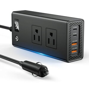 BREEKET 200W �C���o�[�^�[ �J�[�C���o�[�^�[ DC12V(10.5-14.8V) �� �C���o�[�^�[ QC3.0 36W PD20W USB�R���Z���g�}���[�d �ԓ��[�d�� AC110V�V�K�[�\�P�b�g�ϊ� �C�������g �V�K�[�\�P�b�g
