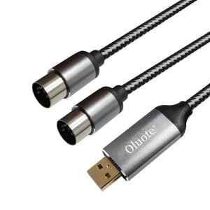 OluotMIDIP[uRo[^[USB-MIDIL[{[hP[uUSB-MIDI5sDINIX*2P݊MIDICableypAW[L[{[hc[(1.5m)