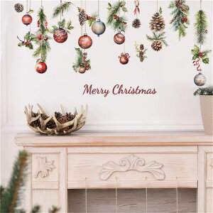 WOHAHANX}XEH[XebJ[O[ڂJtȃ{[݂̒ǏXebJ[V[merrychristmaswallstickerdecorQփNX}XDIYǎV[