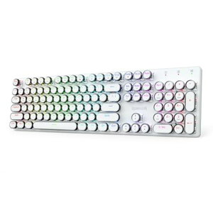 REDRAGON K710 ���C�����X �^�C�v���C�^�[�L�[�{�[�h�y2.4G����/BT/USB�L���z�� �e���L�[�t�� �p��z�� �ی^�L�[�L���b�v ���g�� RGB�o�b�N���C�g ���^���p�l�� �A���`�S�[�X�g �I�t�B�X/�Q�[�c