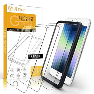 [3����]iPhoneSE3�t�B����iPhoneSE2�K���X�t�B�����u�K�C�h�g�t��/�P�[�X�Ɋ����Ȃ��viPhoneSE��3/2���㌓�p�ی�t�B����-Arae�����ߗ��A�C�t�H��se2/�A�C�z��se34.7�C���`