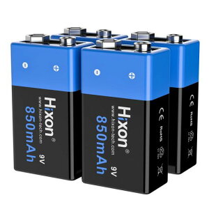 9V充電式電池850mAh大容量6P形電池006P充電池9ボルト6F22角型バッテリー四角いバッテリ耐久性がありサイクル2000回2時間の急速充電煙感知器ラジオ火災警報器インターホンに適していますPSE認…