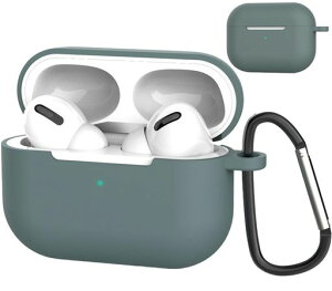 BOOLINN�����ق��Ղ�2�P�[�X�Ή�AirPodsPro2�C���z���V���J�f�ޒj�����p�S�ʕی�t�����gLED���C�g���B��Ȃ����C�����X�[�d�ɑΉ��Ռ��z���ی�J�o�[(�O���[��)