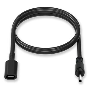 Varbmt3.5mm*1.35mmUSB-CDC�d��PD�[�d�P�[�u��15W(5V-3A)�}���[�dUSBTypeCPDtoDC�ϊ��P�[�u������100cm�}���[�d���d�ی�ϔM�ϊ��ϖ���