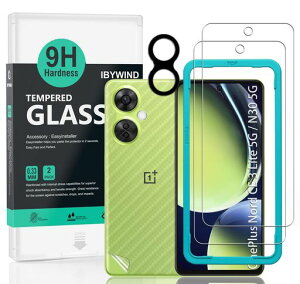 Ibywind �Ή� OnePlus Nord CE 3 Lite 5G/OnePlus Nord N30 5G �K���X�t�B���� 2 ���ی�t�B���� �K�C�h�g�t�� �����Y�J�o�[(1��)�w�ʃV�[�g(1��) ���菝�h�~�ϏՌ��d�x