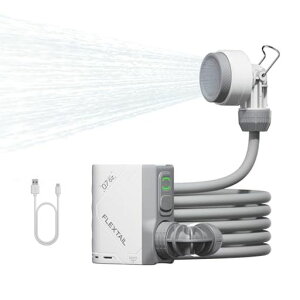 FLEXTAILGEAR TINY SHOWER �|�[�^�u���V�����[ �V���v���V�����[ �d���V�����[ �|�[�^�u���V�����[ �L�����v�p�V�����[ �V�����[�|���v 2500mAh�[�d���o�b�e���[ TYPE-C�}���[�d 2�i�K�������[�h �y�c