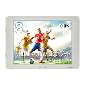 �Z���`�����[ Plus one 8�C���`HDMI�}���`���j�^�[ HDMI/VGA/�R���|�W�b�g ���͑Ή� �z���C�g LCD-8000VH5W_FP