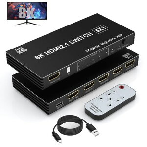 8KHDMI2.1ؑ֊51o8K@60Hz/4K@120HzHDMIZN^[HDMIؑ֊탊Rt48GbpsHDMI2.1HDCP2.3yPS3/PS4/PS5/SwitchmFς݁z