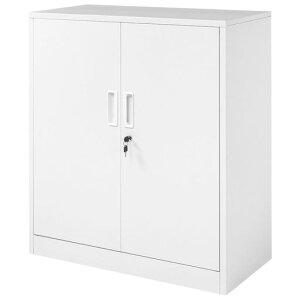 オーエスジェイ(OSJ)スチール書庫両開き書庫書類保管庫保管庫収納オフィス業務用おしゃれキャビネットスチールキャビネットベース付き可動棚A4対応