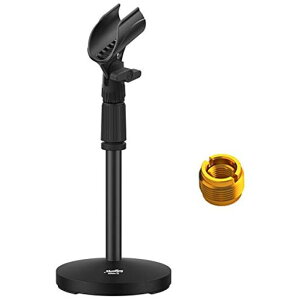 Moukey�}�C�N�X�^���h���32~47cm���������\�ϊ��l�W�tBlueYeti/Snowball/SM57/SM58/SM86/SM87�Ή�(1�_)MMs-2