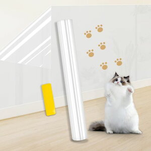 猫壁紙保護シート幅60cmx長さ10m強粘着透明はがせる壁紙シール壁保護シート防水防汚壁汚れ防止シート耐熱透明シート猫つめとぎ防止シート剥がせるシート防油壁、ドア、キッチンシート…