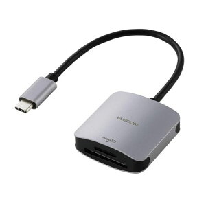 �G���R�� �J�[�h���[�_�[ USB Type-C �R�l�N�^ USB 5Gbps UHS-I SD+microSD�p �P�[�u����15cm �V���o�[ MR3C-C20ESV