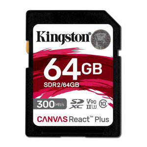 �L���O�X�g�� SDXC�J�[�h 64GB �ő�300MB/s UHS-II V90 4K 8K Canvas React Plus SDR2/64GB �J�[�h�̂� ���i�������ԕۏ�