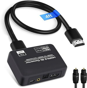 avedio links HDMI ���������� 4K 60Hz HDMI�I�[�f�B�I������ HDMI 2.0b/ARC�Ή� ���f�W�^��/SPDIF/3.5mm�W���b�N�X�e���I �n�C���] Blu-ray�ETV�{�b�N�X�p �����@