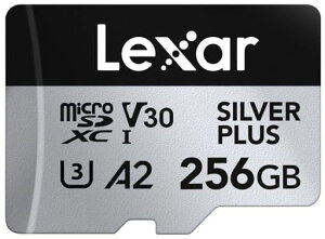 Lexar Silver Plus 256GB Micro SD�J�[�h �ő�205MB/s MicroSDXC UHS-I�t���b�V���������[�J�[�h �A�_�v�^�[�t�� C10 U3 A2 V30�Ή� �t��HD 4K UHD ����TF�J�[�h �h���[��