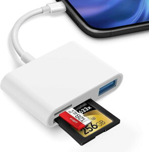 i-PhoneSDJ[h[_[3in1USB/SD/TFϊA_v^ʐ^/rfIݒsvUSB3.0o]}[dOTG@\J[h[_[i-Phone/i-Pad/IOSΉlightningusbϊA_v^