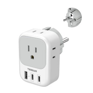 TESSAN�؍��C�O�ϊ��v���O�ϊ��v���Ose�^�C�v4��AC������3USB(2USB-C)�|�[�g�t���h�C�c�A�t�����X�C�^���A�X�y�C�����[���b�p�֗��s�p�֗�