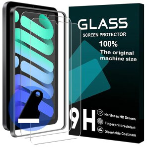 �Ή� iPad mini 7 / mini 6 �K���X�t�B���� �K�C�h�g�t�� �y2���Z�b�g-���{���Ɏq�f�ށz iPad mini ��7���� ��6���� �ی�t�B���� iPad mini (��6����) �t�B���� �����K���X �t���ی�t�B���� �K�C�h�g