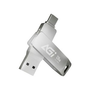 AGIUSB128GBUSB3.2Gen1USBType-C/Type-Aőǂݎ葬x120MB/sOtiPhone/iPad/Android/PCȂǕ̃foCX̃f[^obNAbvƓ]ɑΉUE138A