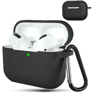 BOOLINNForairpodspro3�P�[�X�S�ʕی�J�o�[�t��V���R�������Ռ��z���J�o�[����~�ߌy�ʝ����h�o�L�Y�h�~�[�d�Ή������h�~���s�J���r�i�t��airpodspro3�Ή��ی�P�[�X(�u���b�N)