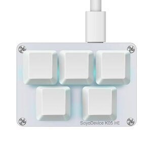 SAYODEVICE K05 HE ���s�b�h�g���K�[�z�[���G�t�F�N�g�~�j�L�[�{�[�h OSU�ƃW�I���g���_�b�V�����Y���Q�[���}�N���L�[�p�b�h���C���j�A�X�C�b�`�t��(�z���C�g�AGateron Jade Pro�O���[���X�C�b�`)