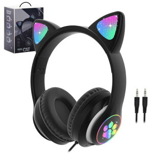 �q���p�w�b�h�z��Megadream����/�L���w�b�h�z���}�C�N�t���L��LED���C�g/����RGB���C�g�f�U�C��Bluetooth5.0TF�J�[�h�}���\�܂肽���ݎ��T�C�Y���߉\�w�Z/�^�u���b�g/���s/MP3[�_�[�N]