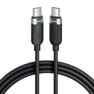 toockiUSBCケーブル3M60WシリコンブラックPD/QC急速充電タイプC絡まない断線防止充電結束バンド付きiPhone17/iPhone16/iPhone15/Plus、MacBook