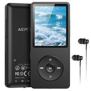 40���ԍĐ�AGPTEKMP3�v���[���[32GB����HIFI���y�v���[���[���y��128GB�܂Ŋg���\�{�^�����쉹�y�v���[���[���X���X�T�E���hFM���W�I�_�C���N�g�^���Ή��ڊo�܂����v����ȒP���^