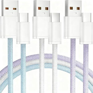 DAFUDAGUI usb c �P�[�u���yMFi�F�؁z�g�ђ[�q �A���h���C�h �y2m+2m+2m/3�{�z�^�C�vc �P�[�u�� Type C 3A�}���[�d QC3.0�Ή� �}���[�d PD�Ή� �i�C�����҂� �f���h�~iPhone 16/15 Sony