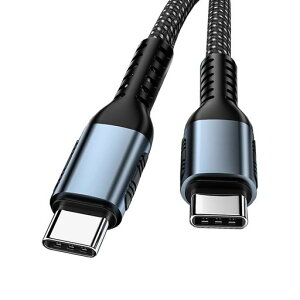 USB-C&USB-C�P�[�u��2MType-c�P�[�u��PD�Ή�100W/5A�}���[�d�����ϋv�i�C����MacBookPro/Air�Asurface�AXperia�AAQUOS�AGalaxy�APixel�ANintendo