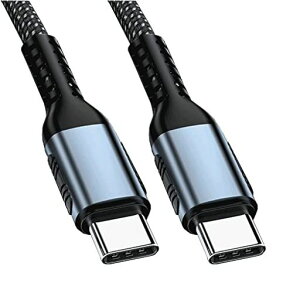 USB Type C �P�[�u�� PD�Ή�100W/5A�}���[�d Type c to Type c �^�C�vC �[�d�P�[�u�� �����f�[�^�]�� ���ϋv�i�C�����҂� MacBook Pro�AiPad Pro/Air�AiPad mini