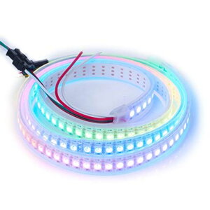 BTF-LIGHTING WS2812B ECO LED�e�[�v���C�g RGBIC 1m 144LEDs/m �ʂɃA�h���X�w��\ DC5V IP67