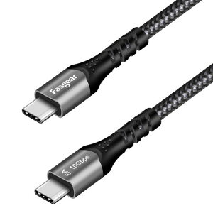 Fasgear USB C to C�P�[�u��3m�y100W PD�Ή�/USB 3.1 Type C Gen 2-10Gbps�f�[�^�]���zPD/QC3.0�}���[�dType C�P�[�u���A4K@60Hz�f���o�� �����ϋv