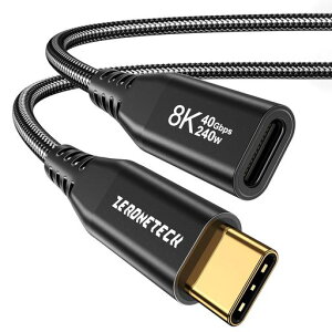 USBC�����P�[�u��1���[�g��Thunderbolt4�p40Gbps�����f�[�^240W�[�d8K@60Hz�r�f�IType-C�I�X-���X�G�N�X�e���_�[SanDiskSSD/USB-C�t���b�V���h���C�uSamsung