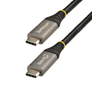 StarTech.com 1m USB-C - USB-C �P�[�u��/USB-IF�F�؃P�[�u��/USB 3.1(3.2 Gen 2)10Gbps Type C - Type C�P�[�u��/100W (5A) Power Delivery & DP