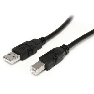 StarTech.comUSB2.0���s�[�^�[�P�[�u��9.1mUSB-A(�I�X)-USB-B(�I�X)480Mbps�u���b�NUSB2HAB30AC