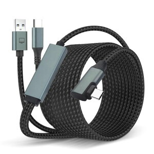 ELUTENGLink�P�[�u��5m�[�d���Ȃ���V�ԃi�C�����҂ݑf��USB3.05Gbps�����f�[�^�]��18W�}���[�dTypeCtoA+C2in1�P�[�u��5���[�g��L���^VR�w�b�h�Z�b�gMetaQuest