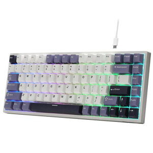 RK ROYAL KLUDGE C84 HE ���s�b�h�g���K�[ �Q�[�~���O�L�[�{�[�h�A75% TKL �L�� RGB ���J�j�J���L�[�{�[�h�A�z�[�����ʃ}�O�l�e�B�b�N�X�C�b�`�L�[�{�[�h�A�A�N�`���G�[�V�����|�C���g�����\�c