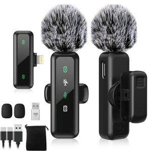 �y2026�V�^�s���}�C�N�zBILIWAL �s���}�C�N ���C�����X iPhone5~14/iPad/PC�Ή� 2�l�����g�p �u���ڑ� 5X LED�w�������� �m�C�Y�y�� ���擯�� 9���ԘA���g�p 360°�W�� 360°��]�\ �N���b�v�� ���~�j�c