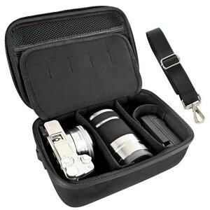 ANGVI収納バッグSONY(ソニー)対応ソニー/SONYミラーレス一眼α5100/α6000/α6100/α6300/α6400(16-50mm、55-210mmレンズ対応)(バッグのみの単品販売で、カメラやアクセサリー等は含まれません)