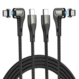 USB-C/TypeC-TypeC�P�[�u���yPD�Ή�100W/5AUSB2.0�}���[�d480Mbps�f�[�^�]���z�}�O�l�b�g�[�d�P�[�u��LED�t�����΃R�l�N�^�E��L���^MacBookPro/Air/Pad