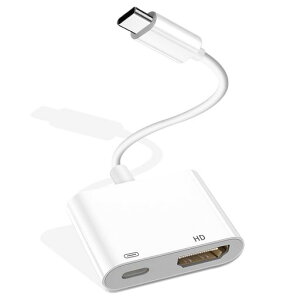 USB C Type C HDMI �ϊ��A�_�v�^�[ 2in1 4K@60HZ �f���o�� �^�C�vC hdmi �ϊ�+100W PD�}���[�d�|�[�g hdmi type-c OTG�A�_�v�^�[ Thunderbolt 3/4,iPhone 16/iPad
