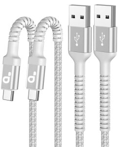 USB C �P�[�u�� 3M Typec C �P�[�u�� �}���[�d USB-A to USB-C �����[�d�R�[�h 2�{ �i�C�����҂� �f���h�~ iPhone 17/16/15/iPad/MacBook Pro/Galaxy