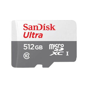 SanDisk512GBUltramicroSDXCUHS1J[h100MB/sO[-SDSQUNR-512G-GN3MNAO[