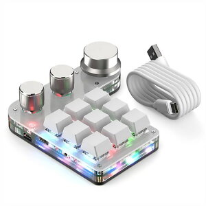 SIKAICASE�Ў�L�[�{�[�h�v���O���}�u��9�L�[3�m�u�t���������J�j�J��RGB�o�b�N���C�g����Q�[�~���O�L�[�{�[�h�J�X�^���\�V���[�g�J�b�g�L�[���^DIY�L�[�{�[�hWindowsLinux�Ή��I�t�B�X���c